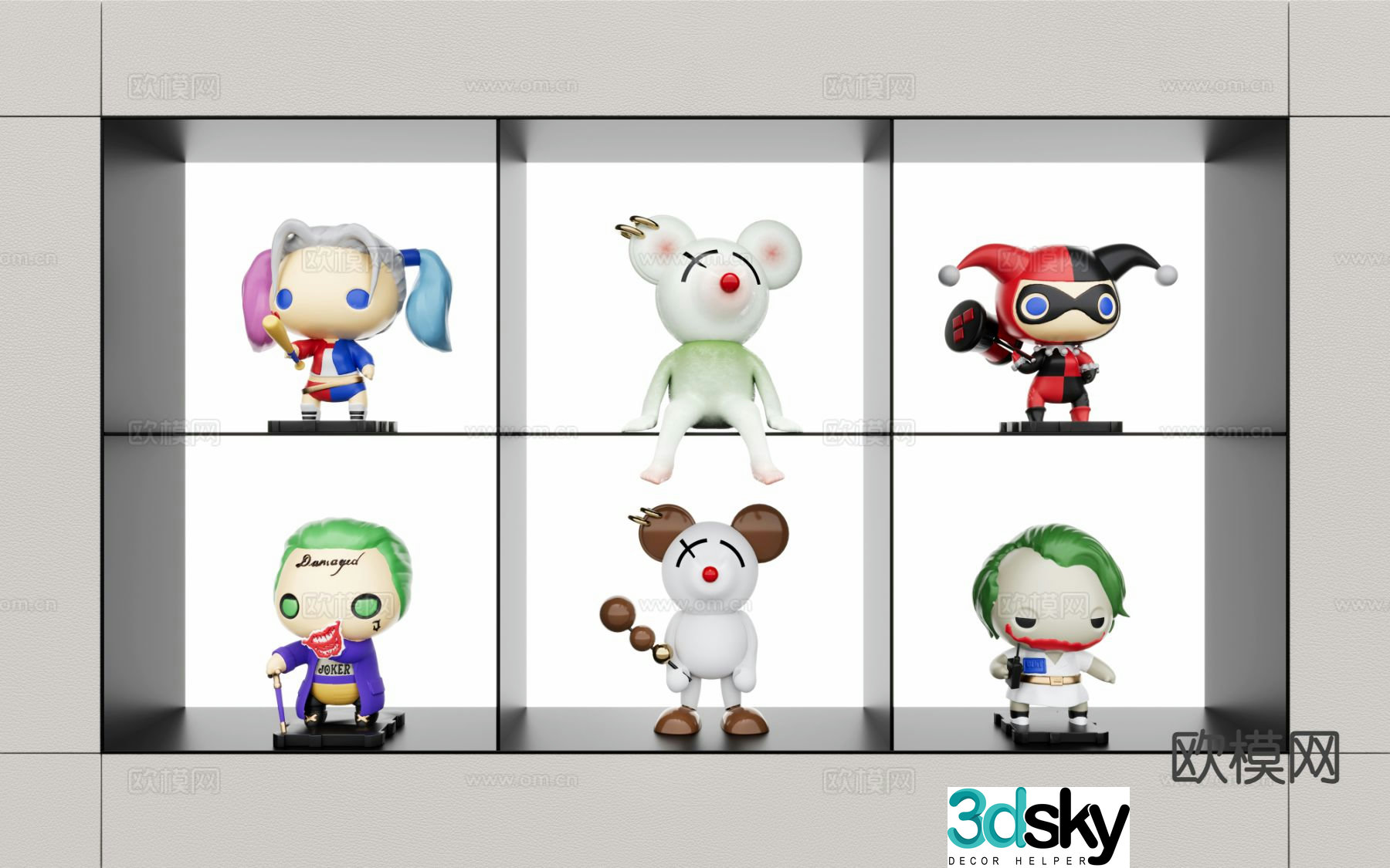Harley Quinn Marvel Trendy 3D Model