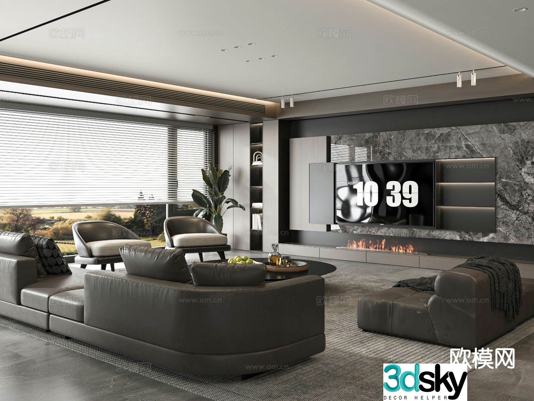 Italian living room 3d model