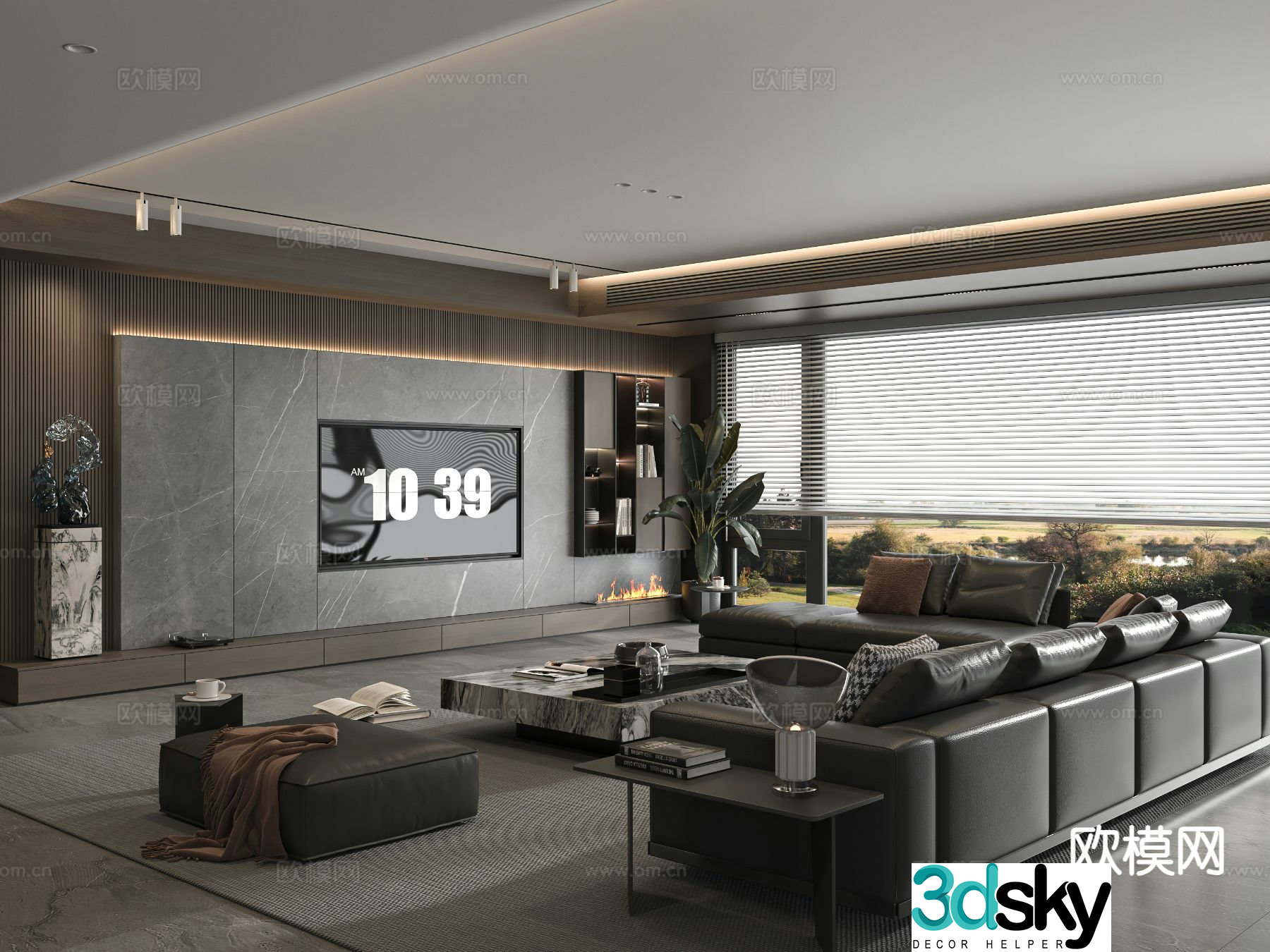 Italian living room 3d model