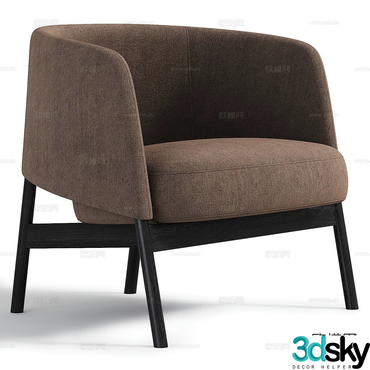 Modern chair leisure chair 3d model