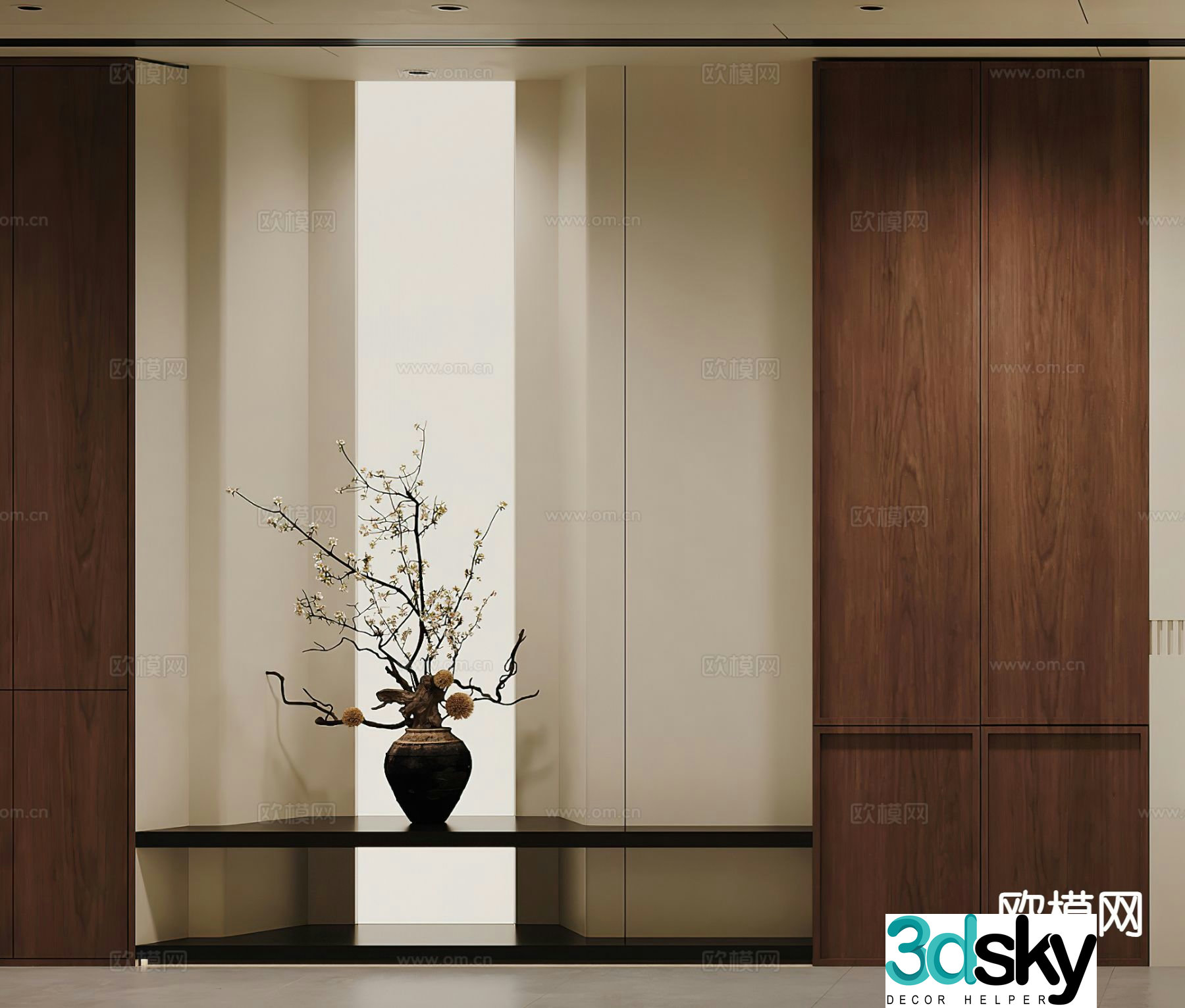 Entrance shoe cabinet partition shoe cabinet 3d model