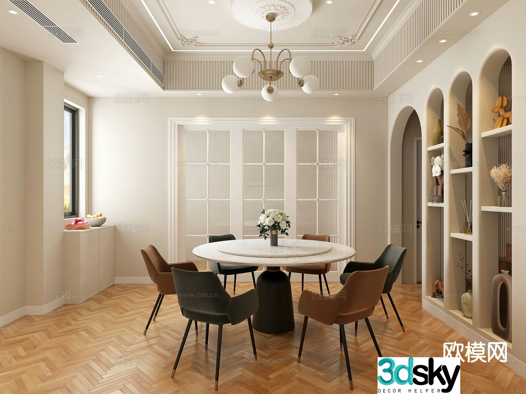 European restaurant 3d model