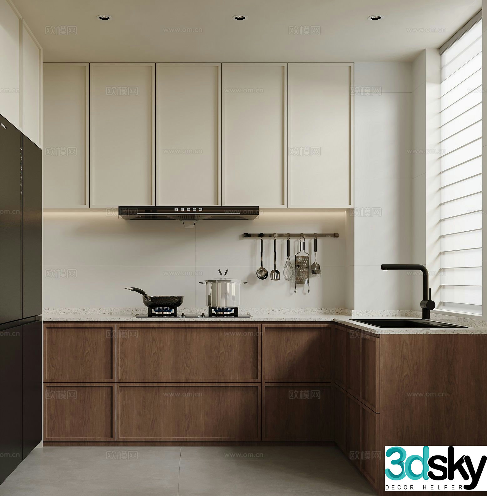 Medieval style kitchen 3d model