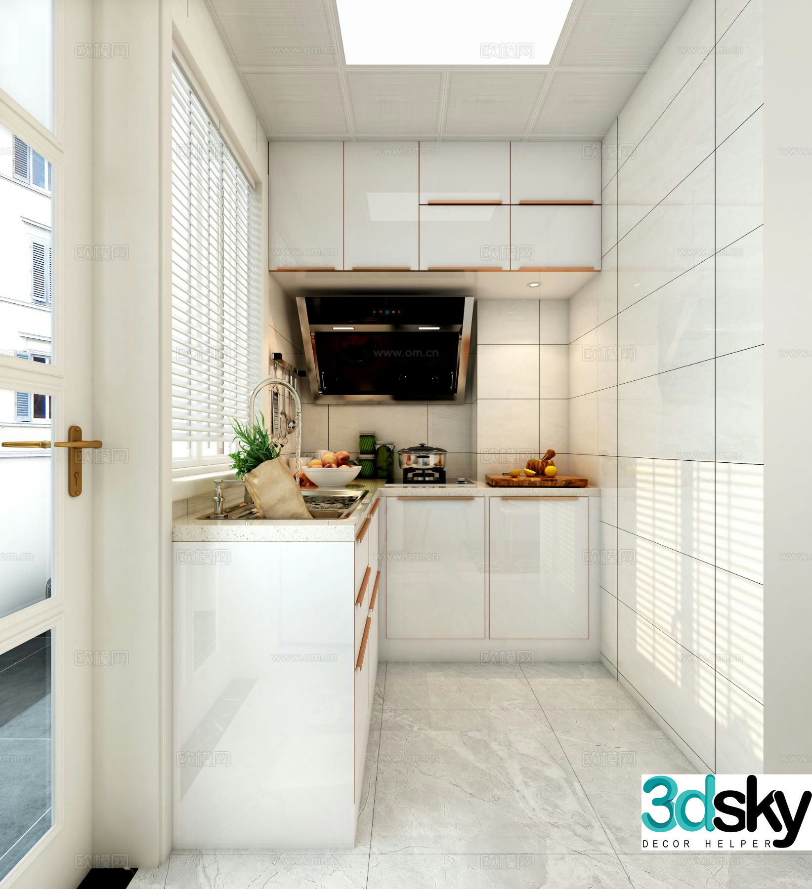 Nordic kitchen 3d model