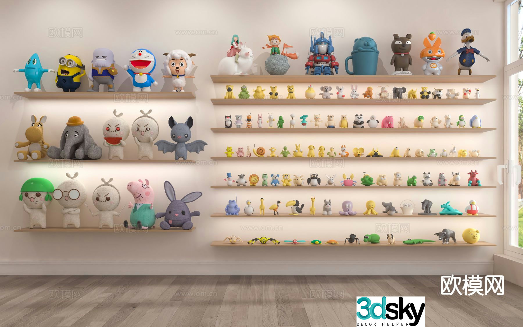 Plush toys dolls doll ornaments hand sculptures 3D models