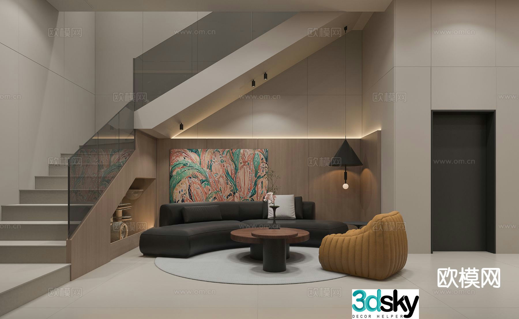 New Chinese style leisure room entertainment room tea tasting room 3d model