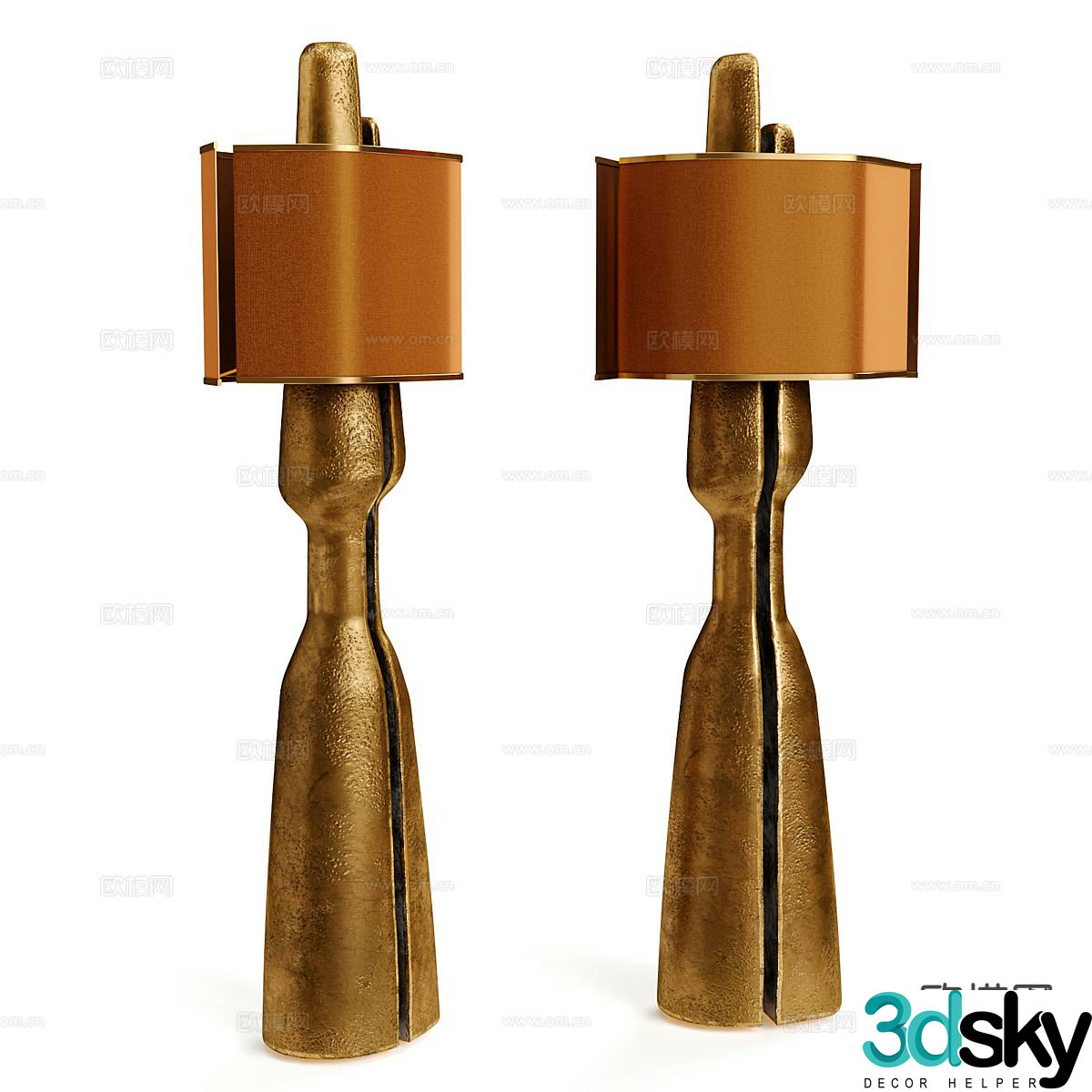 Light luxury floor lamp 3D model