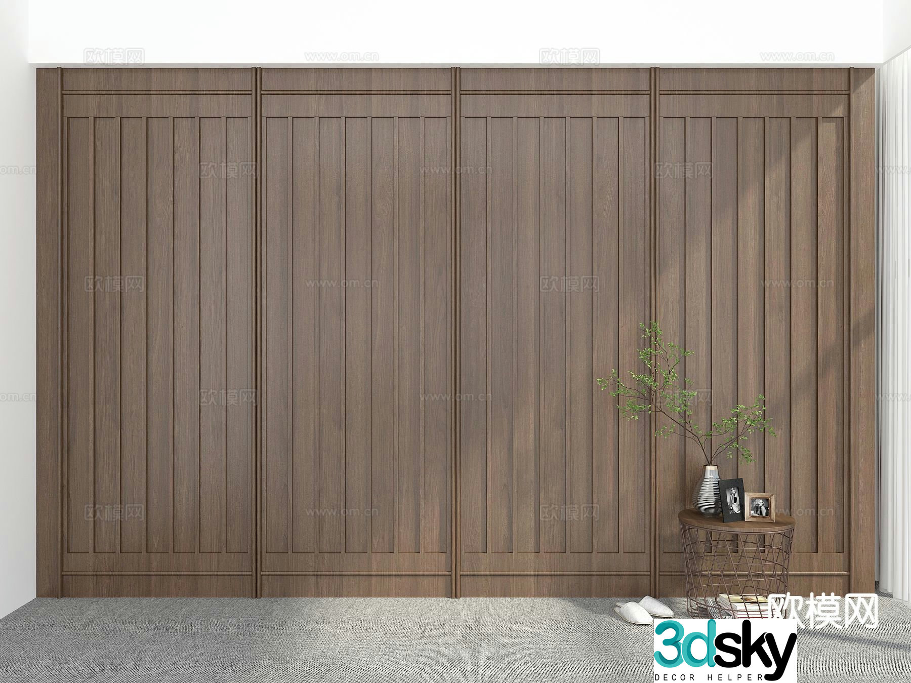 wabi-sabi wardrobe wardrobe 3d model
