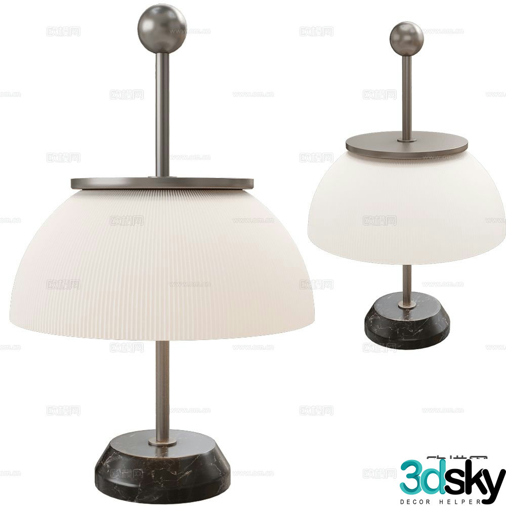 Artemide desk lamp 3d model