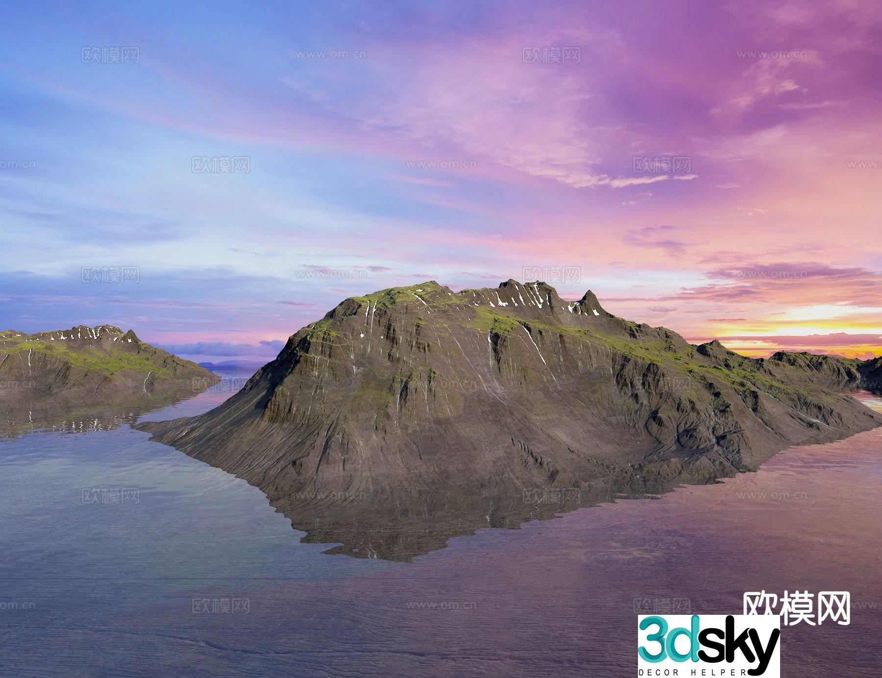 island island landscape 3d model