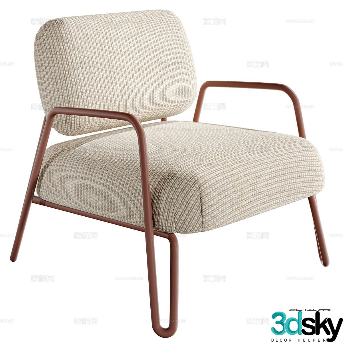 modern chair leisure chair armchair 3d model