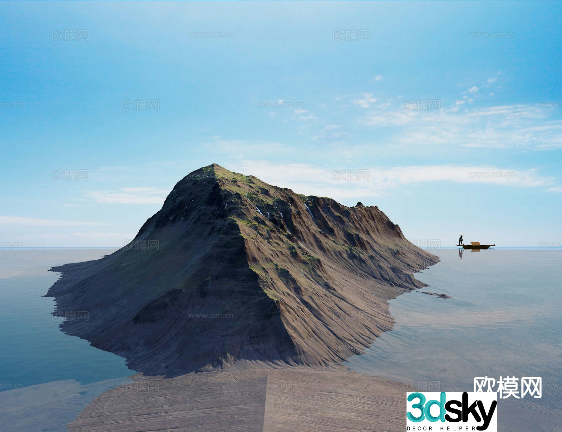 island island landscape 3d model