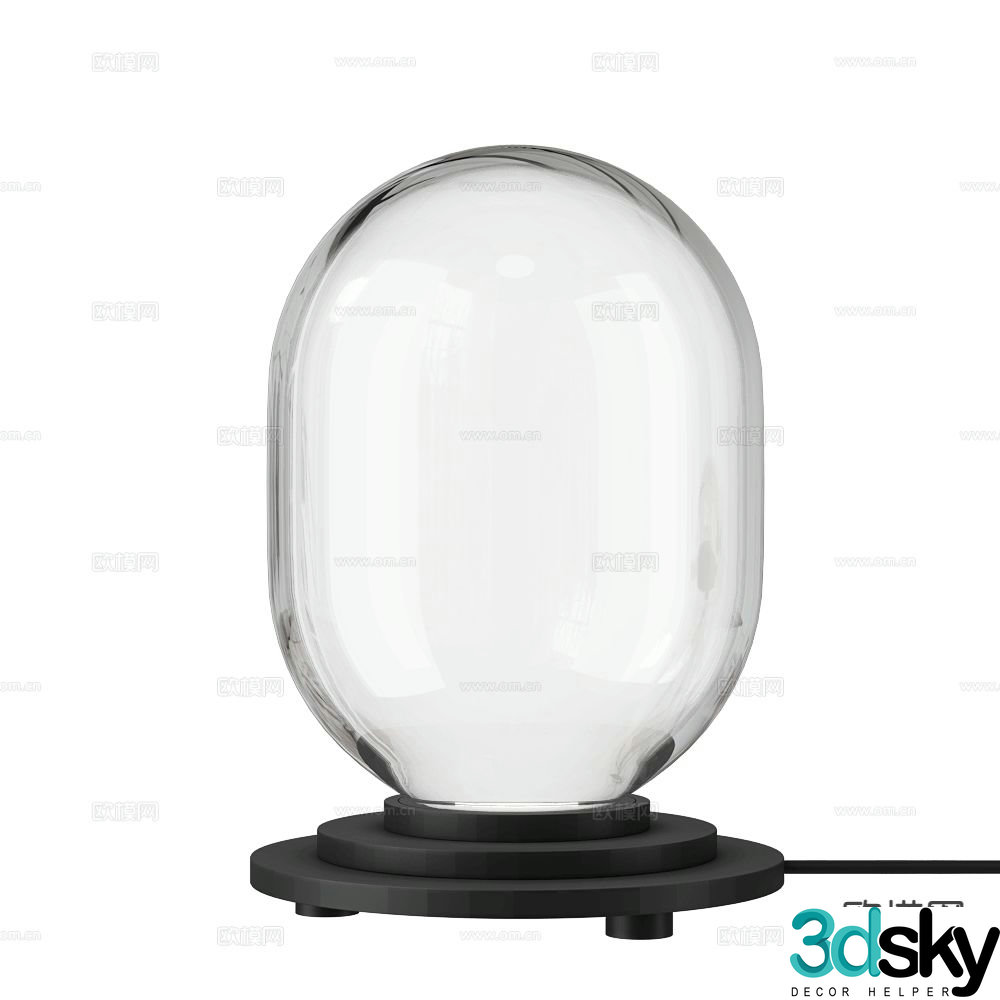 DECHEM glass table lamp 3d model