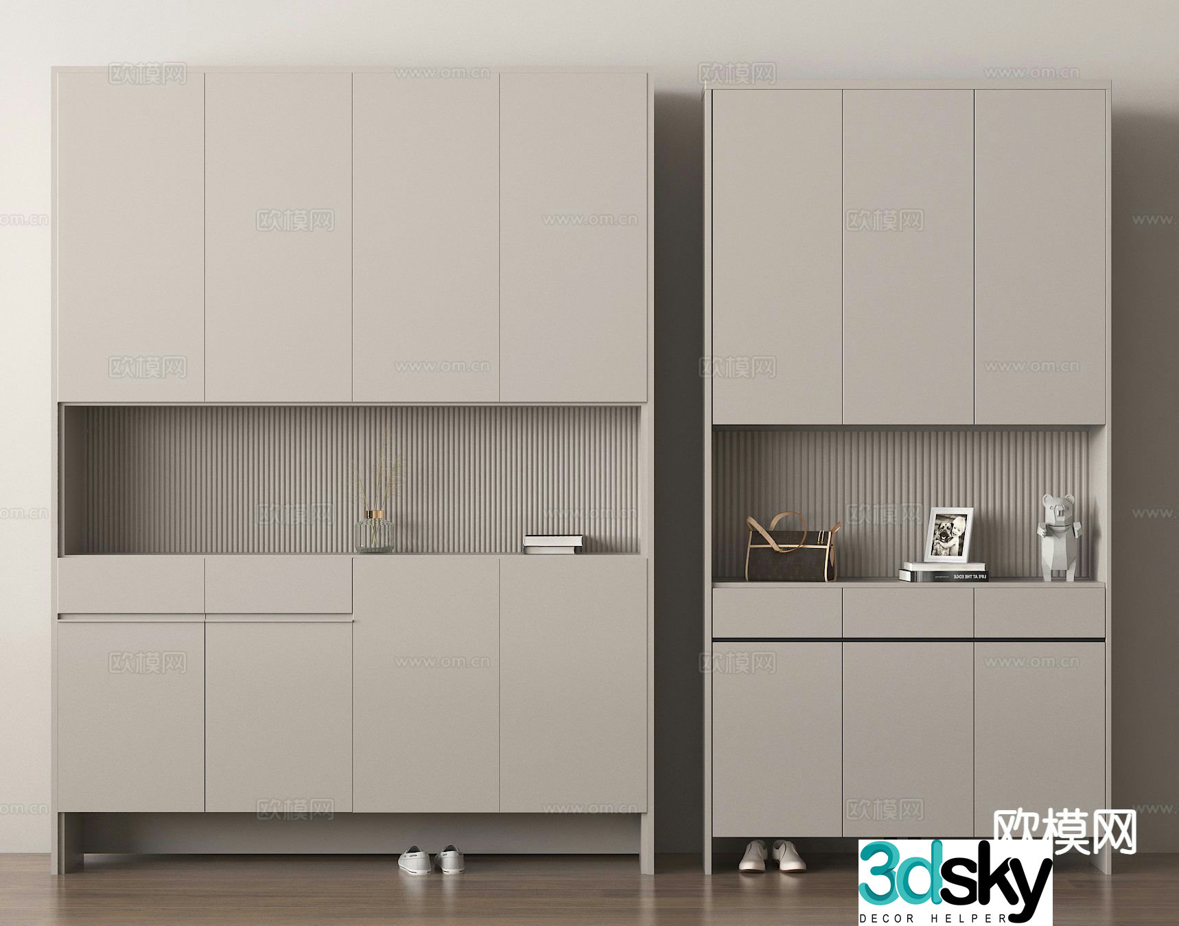 Entrance shoe cabinet Entry shoe cabinet 3D model