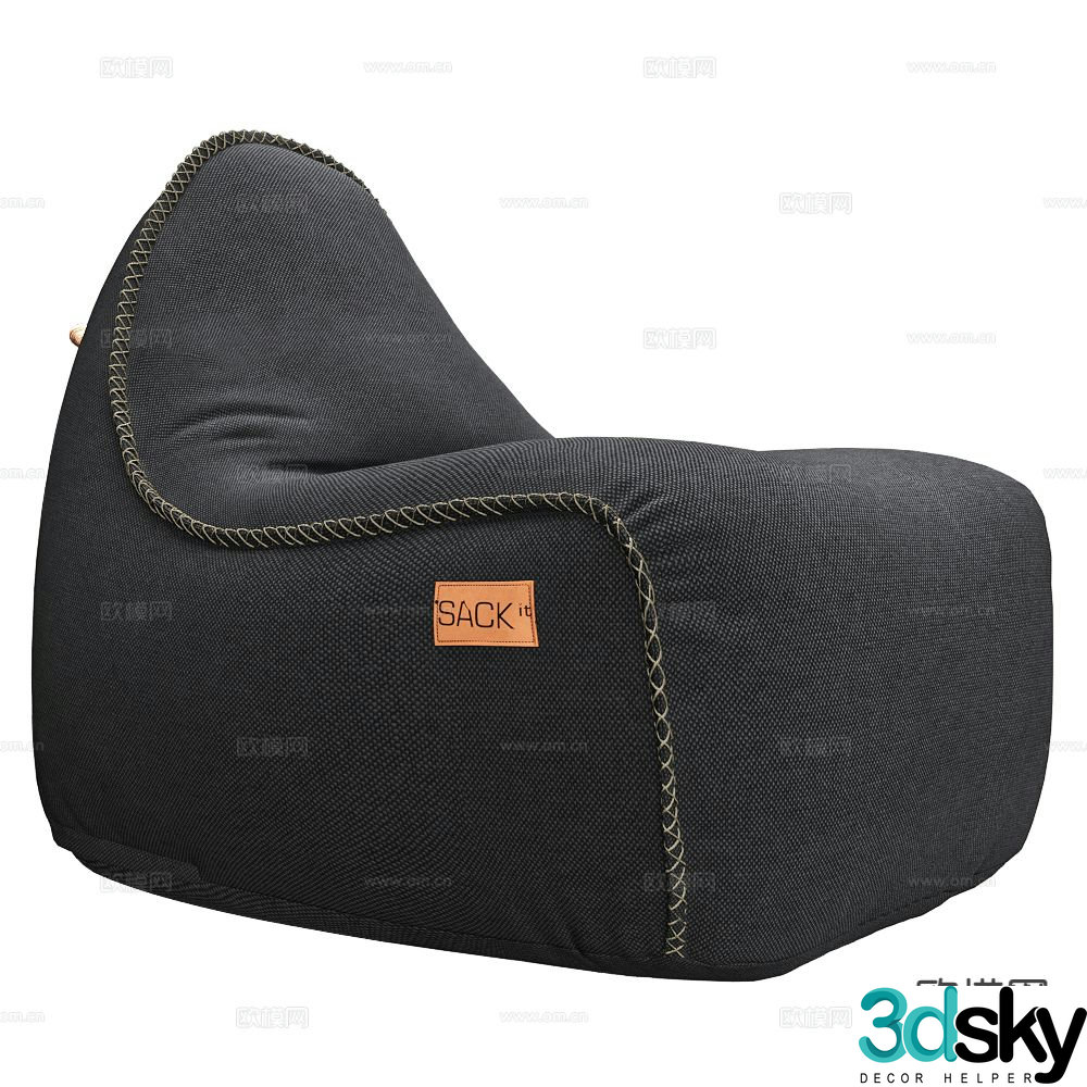 SACKit beanbag sofa 3d model