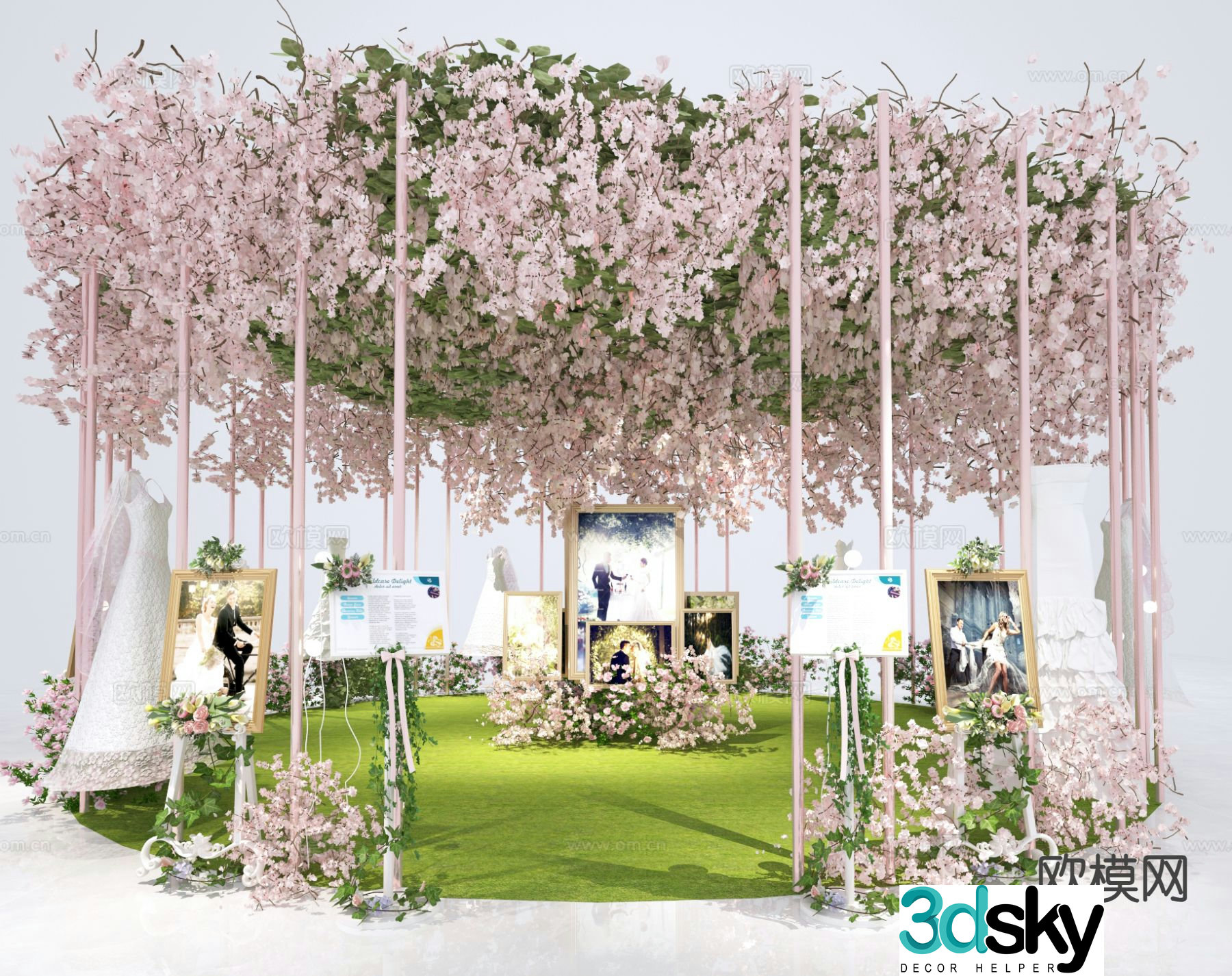 Wedding decoration wedding decoration 3d model