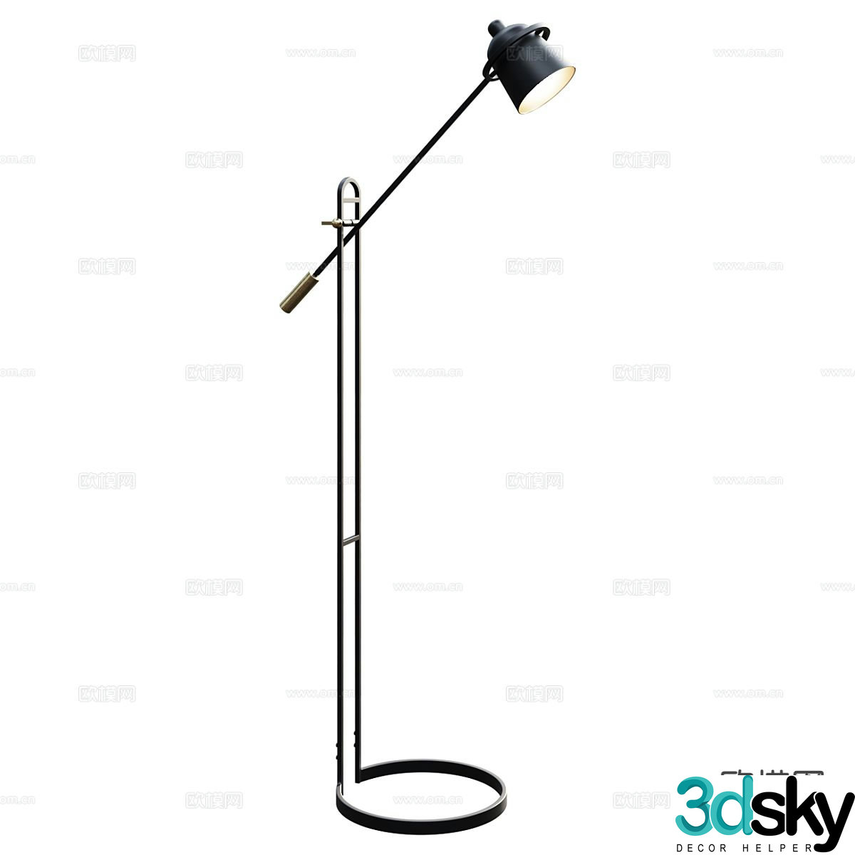 Modern floor lamp 3d model