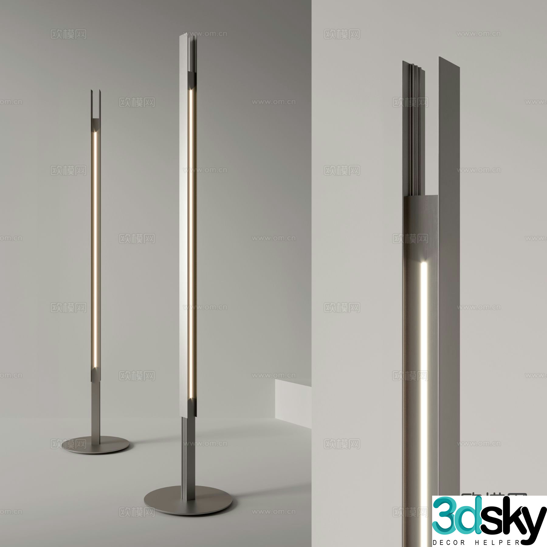 Modern floor lamp 3d model