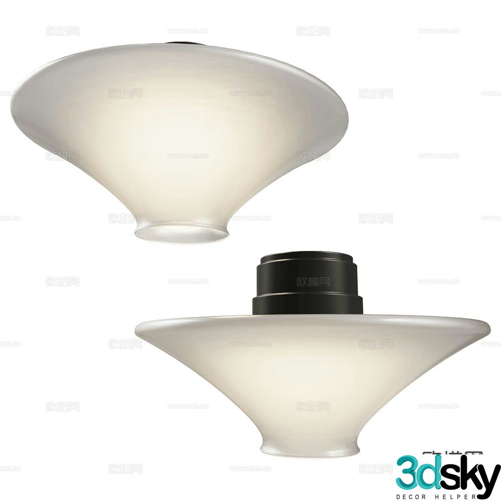 Italamp simple ceiling lamp 3d model