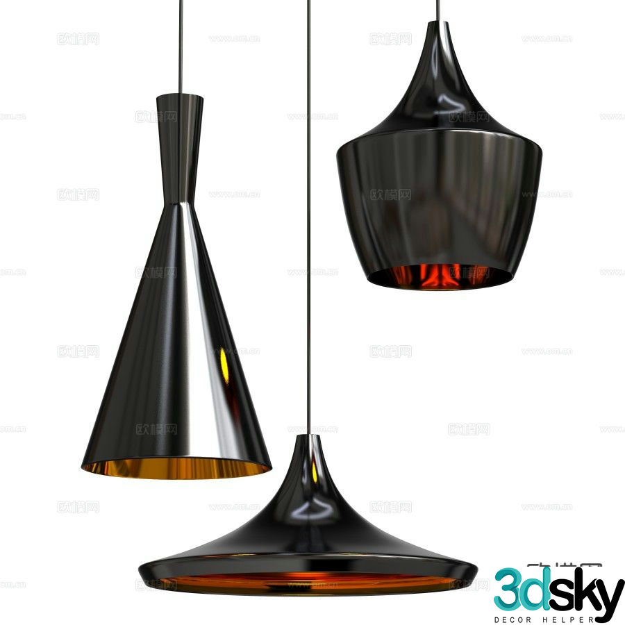 Counter Italian small chandelier 3d model
