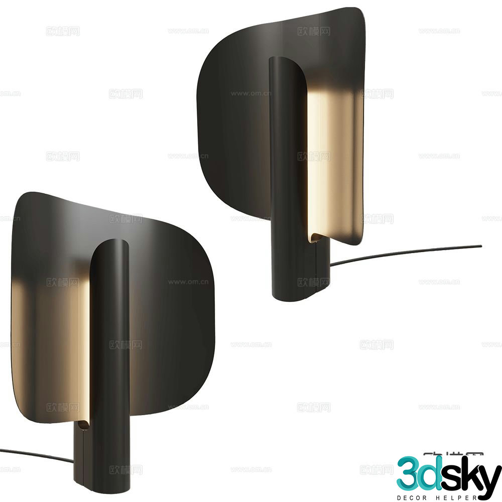 Punt Italian table lamp 3d model