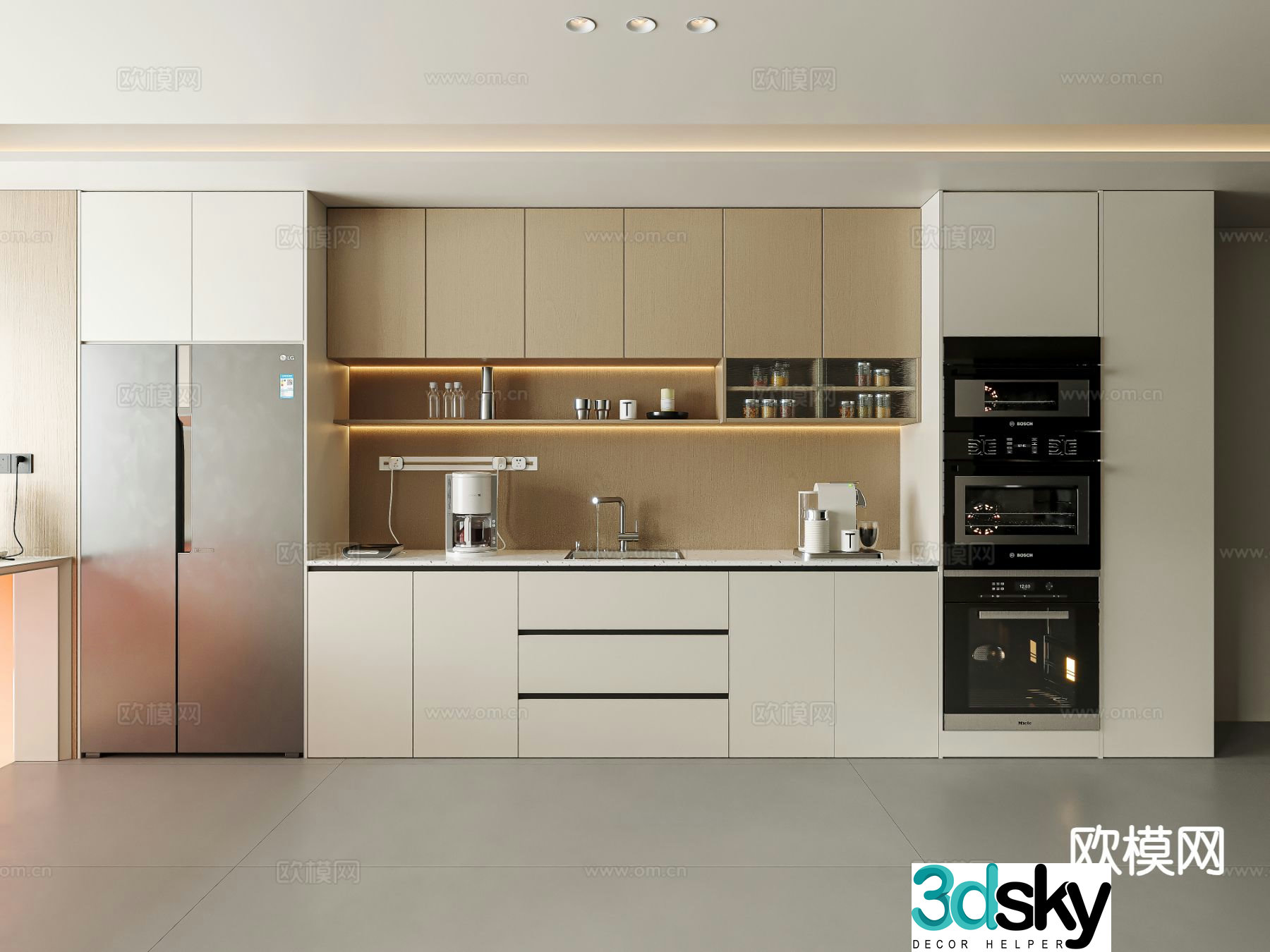 Modern sideboard 3d model