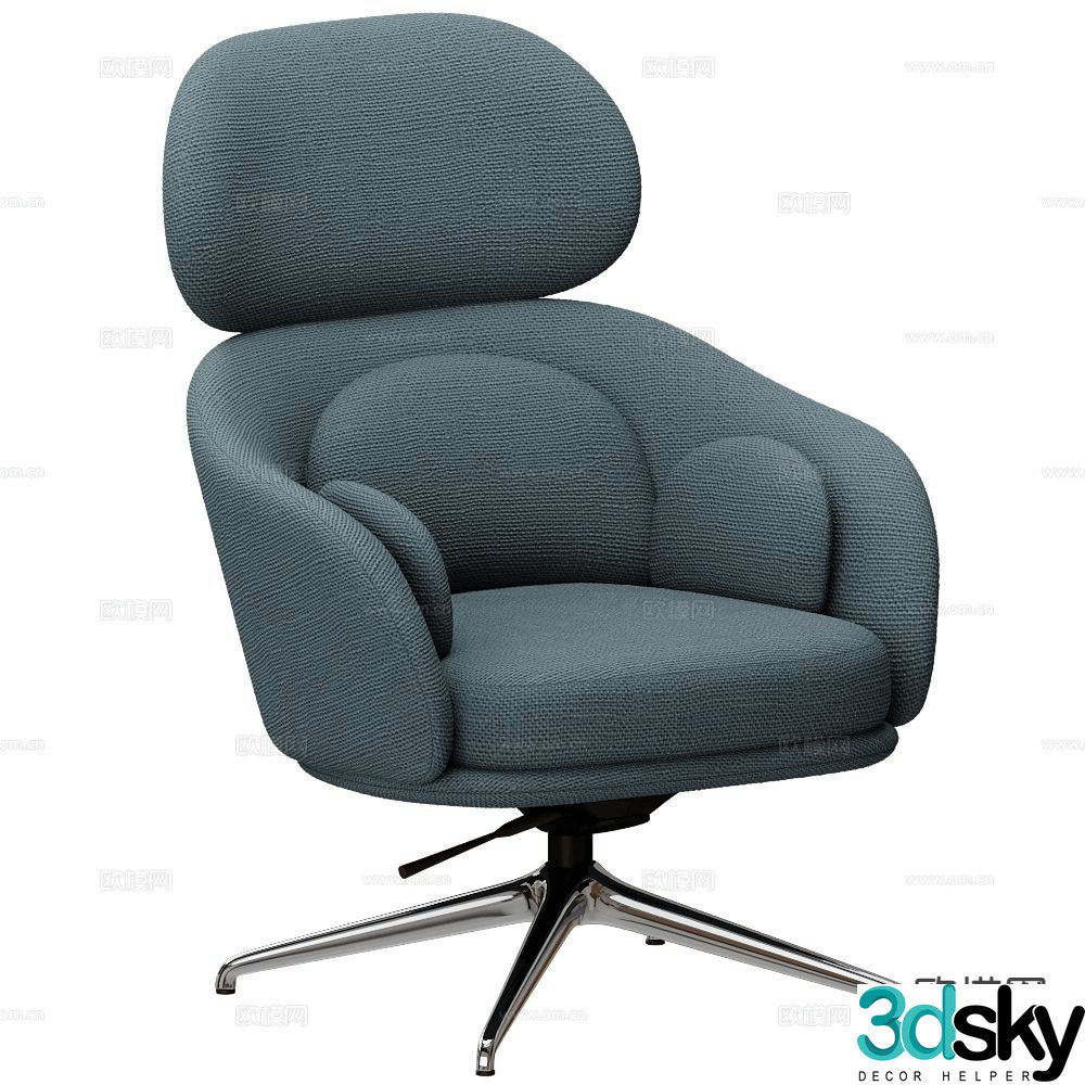 Saba office chair shift chair staff chair 3d model
