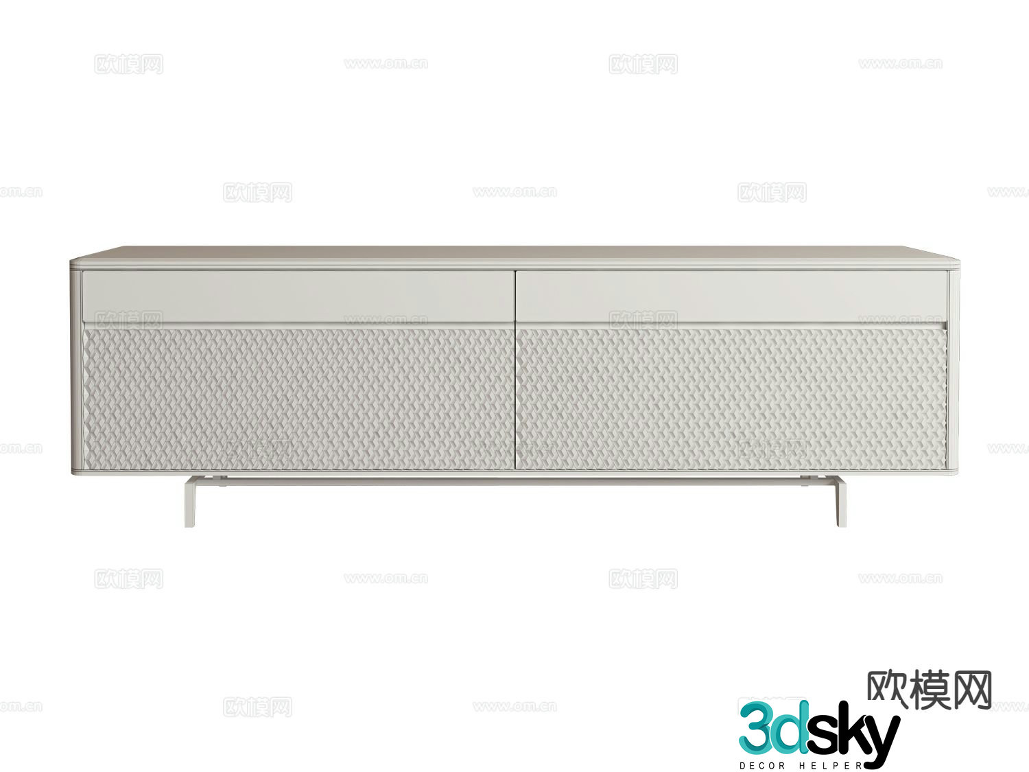 visionnaire- modern tv cabinet 3d model
