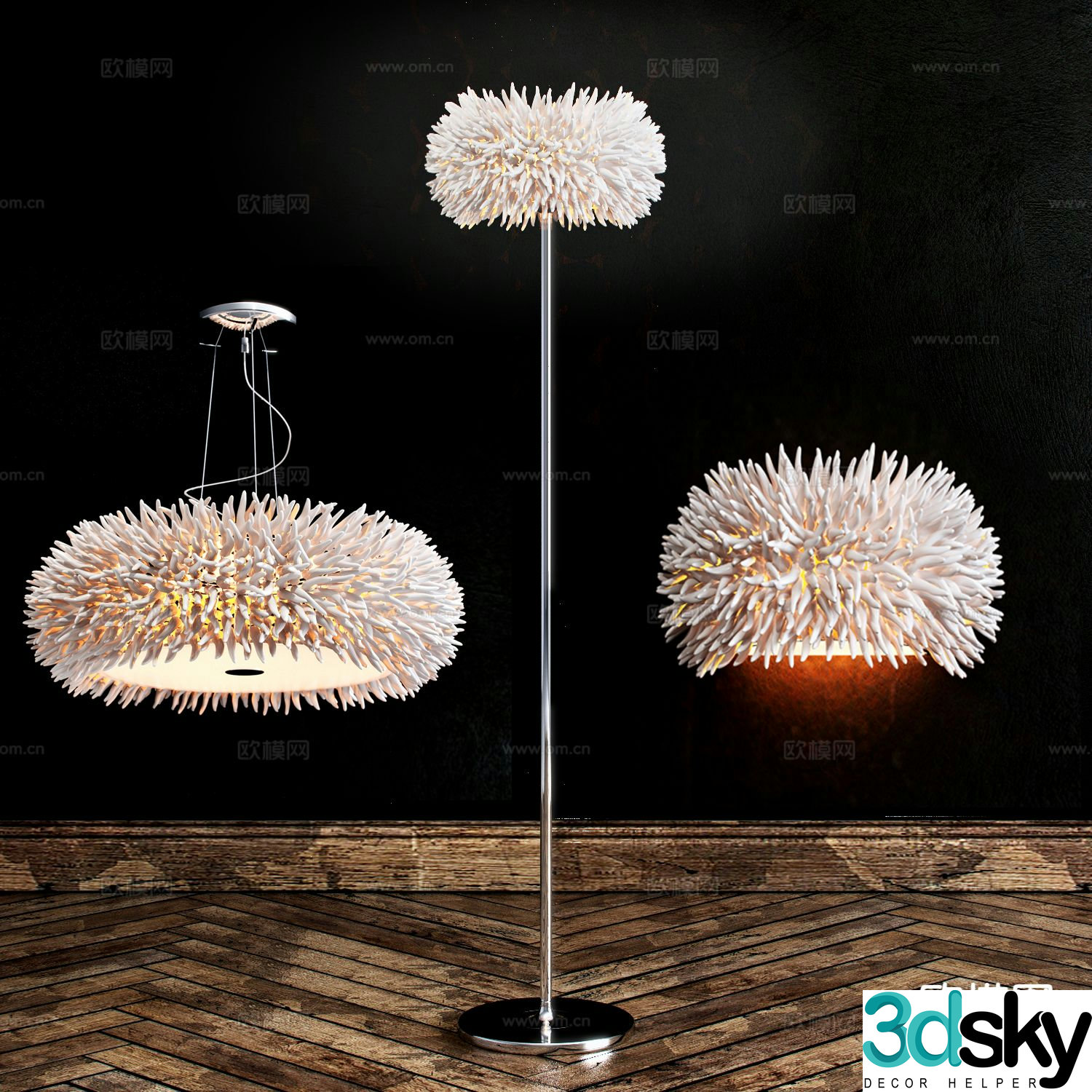 Creative floor lamp artistic floor lamp 3d model