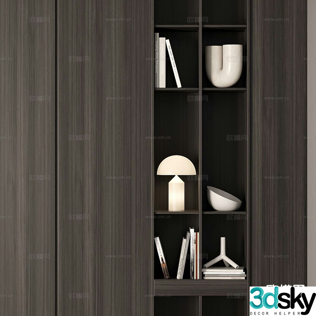 modern wardrobe wardrobe 3d model