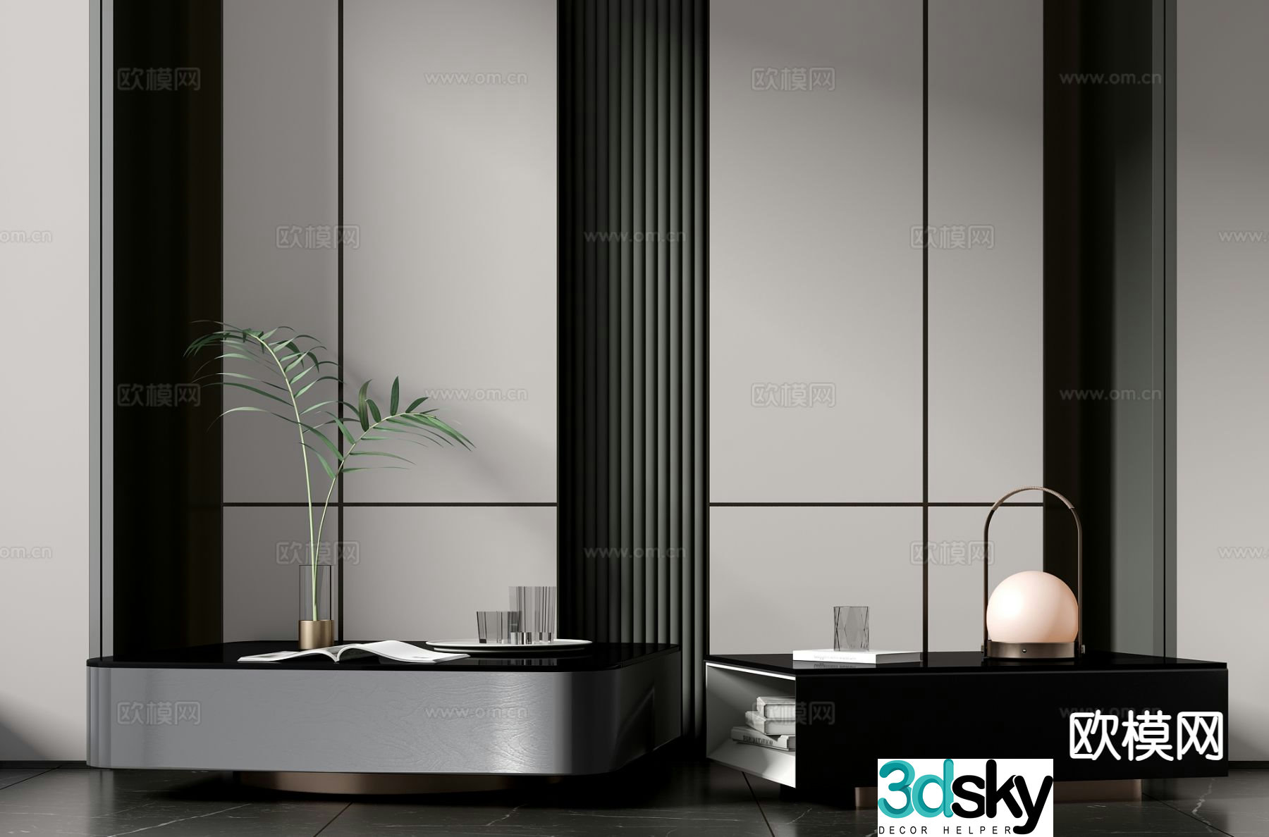 Modern coffee table 3d model