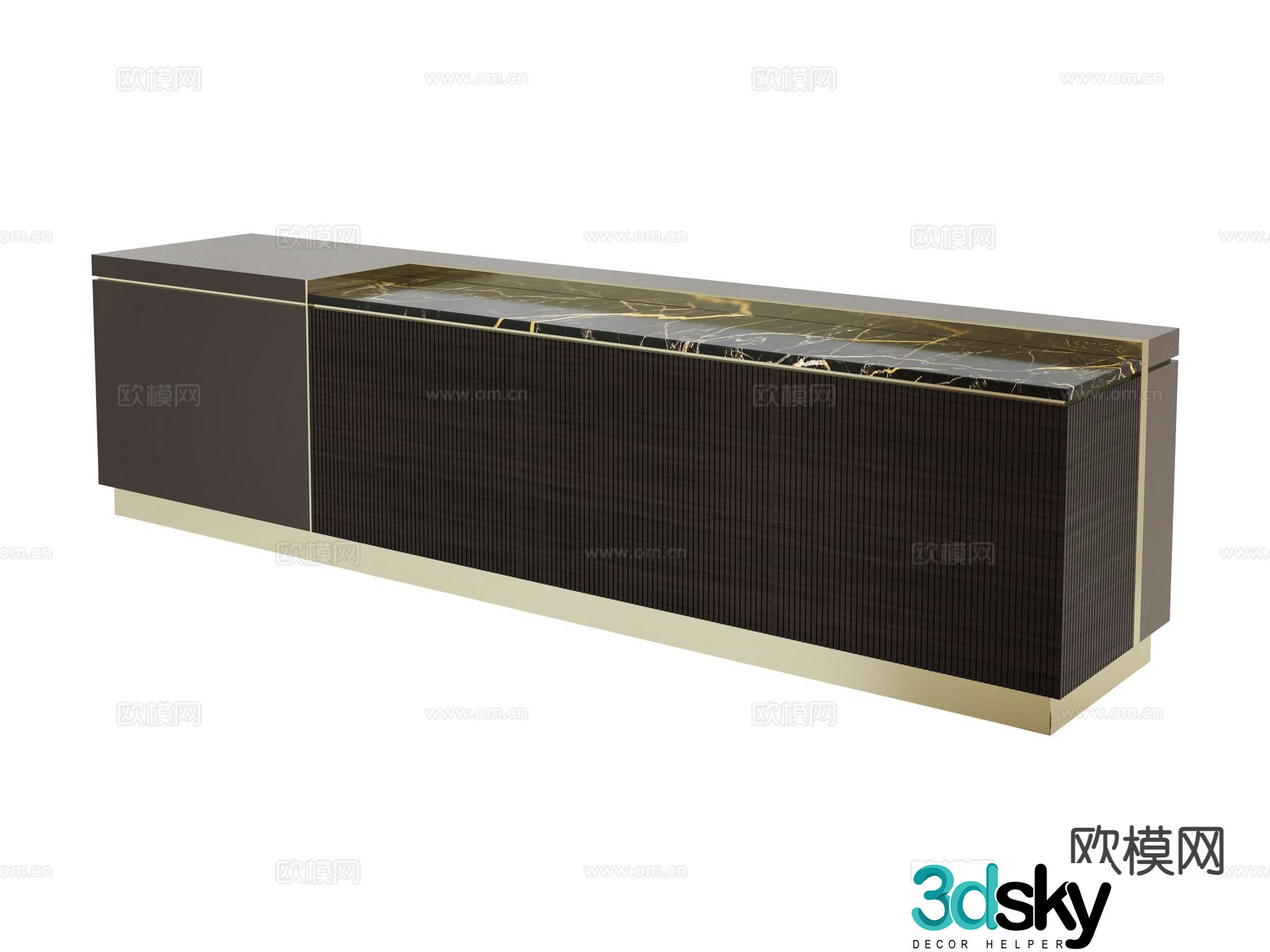 visionnaire tv cabinet 3d model