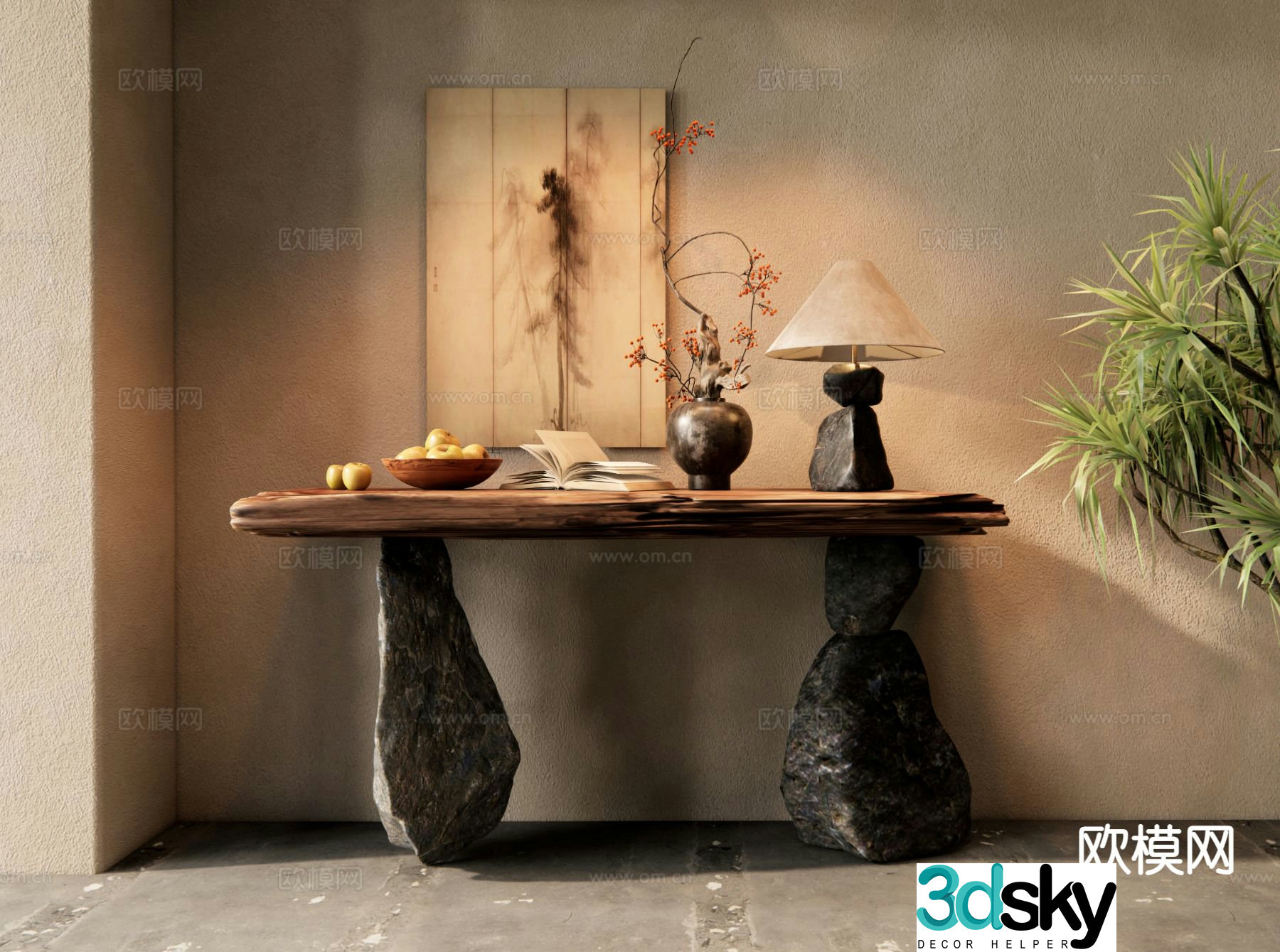 Wabi-sabi Danjingdai 3D model