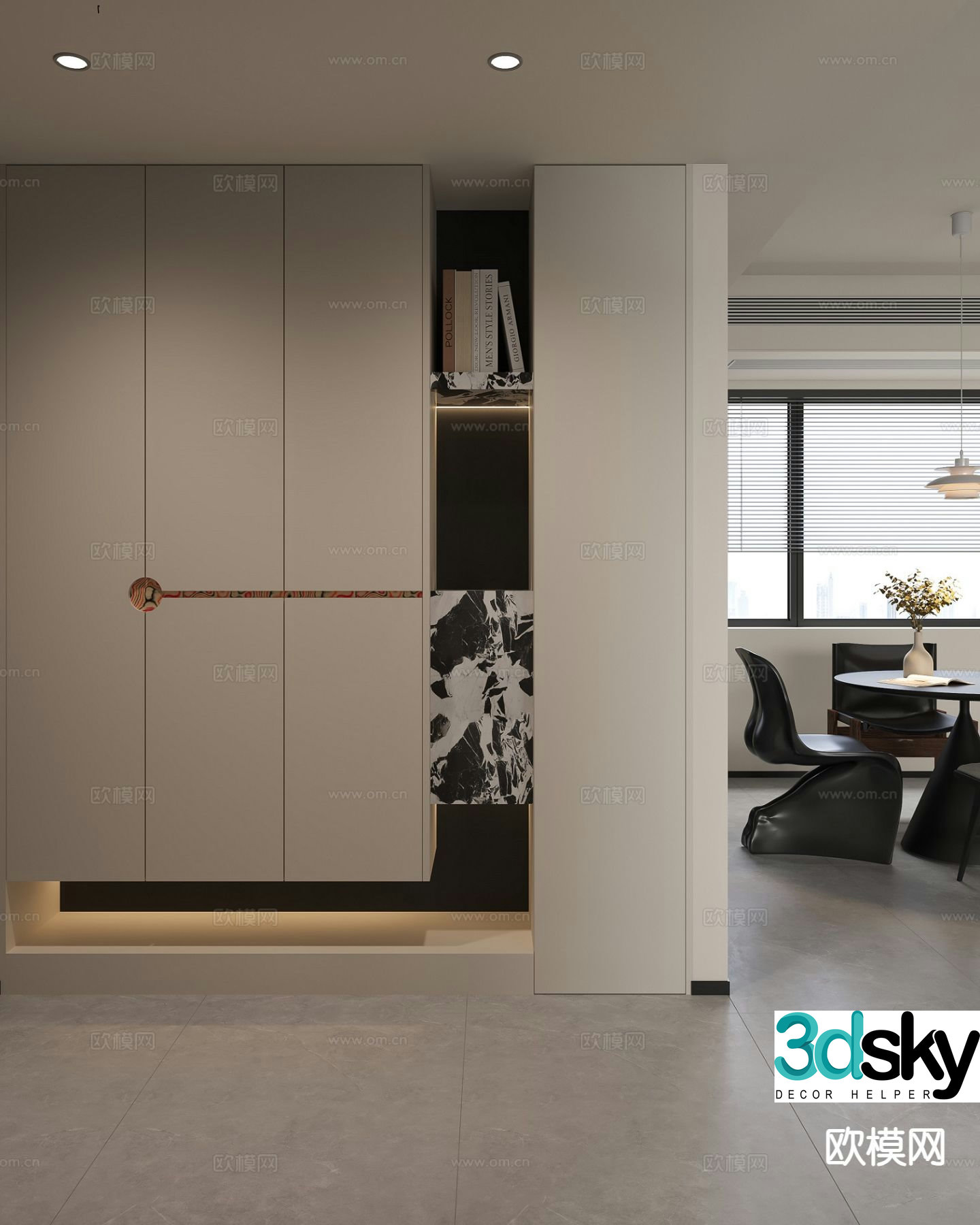 Entrance shoe cabinet Entry shoe cabinet 3D model