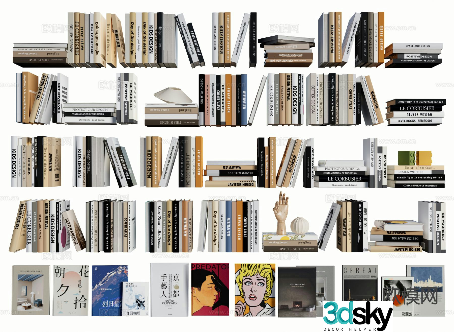 books books magazines newspapers books 3d model