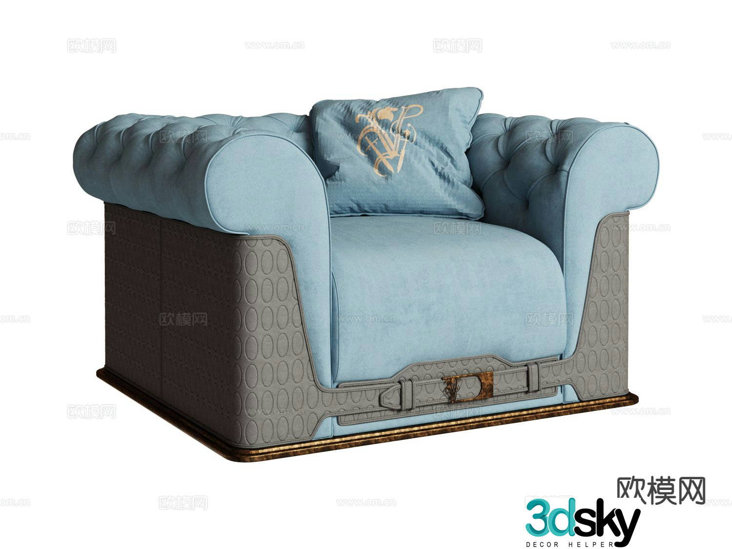 visionnaire- single sofa leisure sofa 3d model