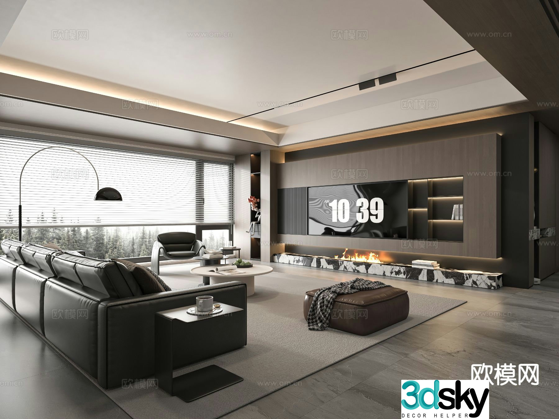 Italian living room 3d model