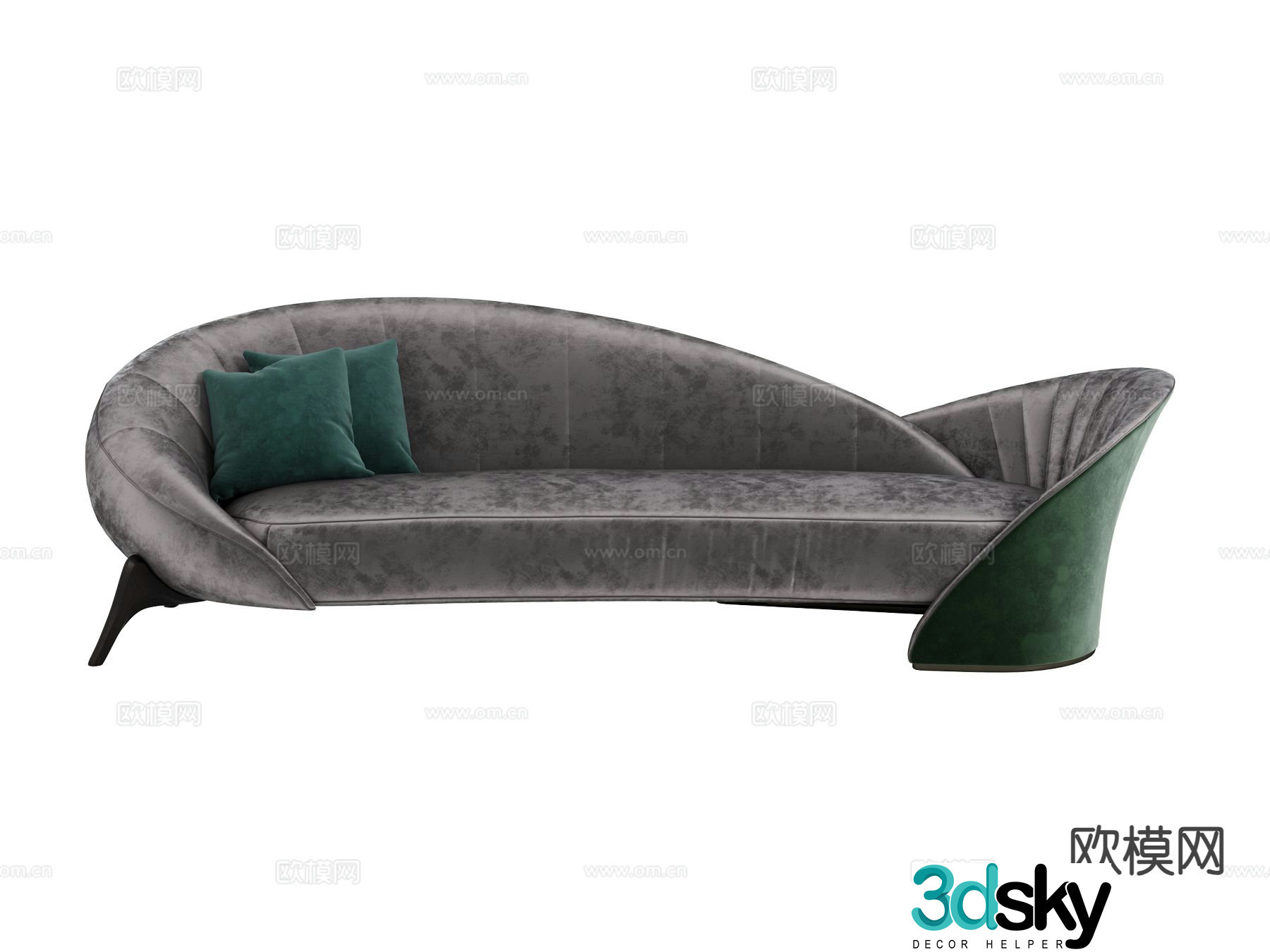 visionnaire multi-person sofa 3d model