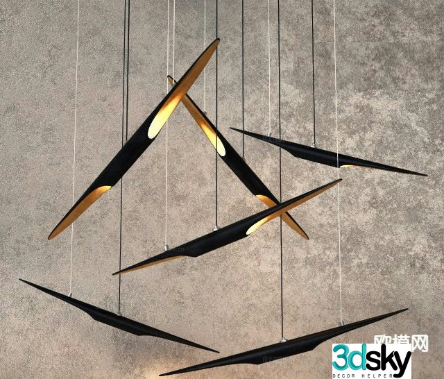 Creative chandelier art chandelier 3d model