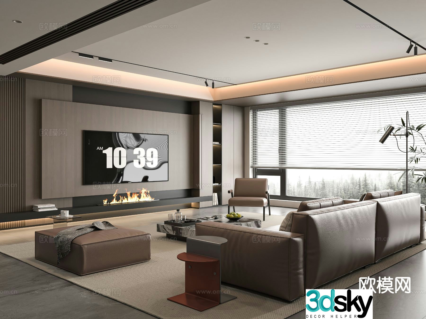 Italian living room 3d model