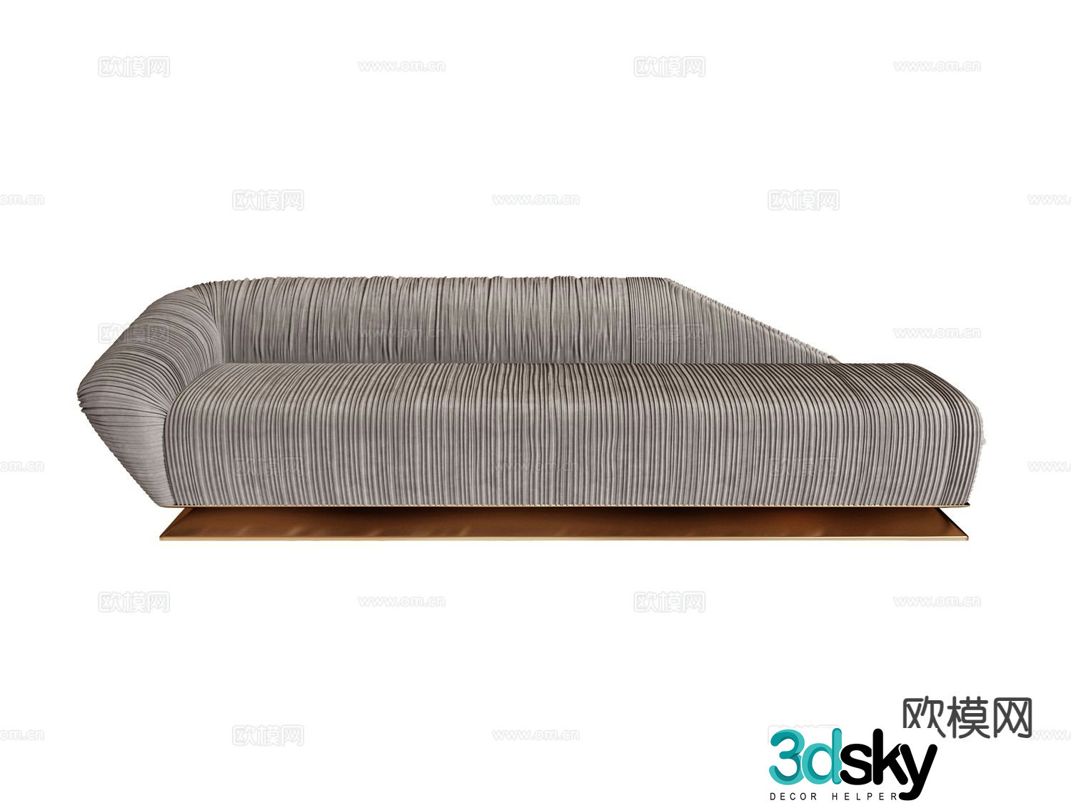 visionnaire- multi-person sofa upholstered sofa 3d model