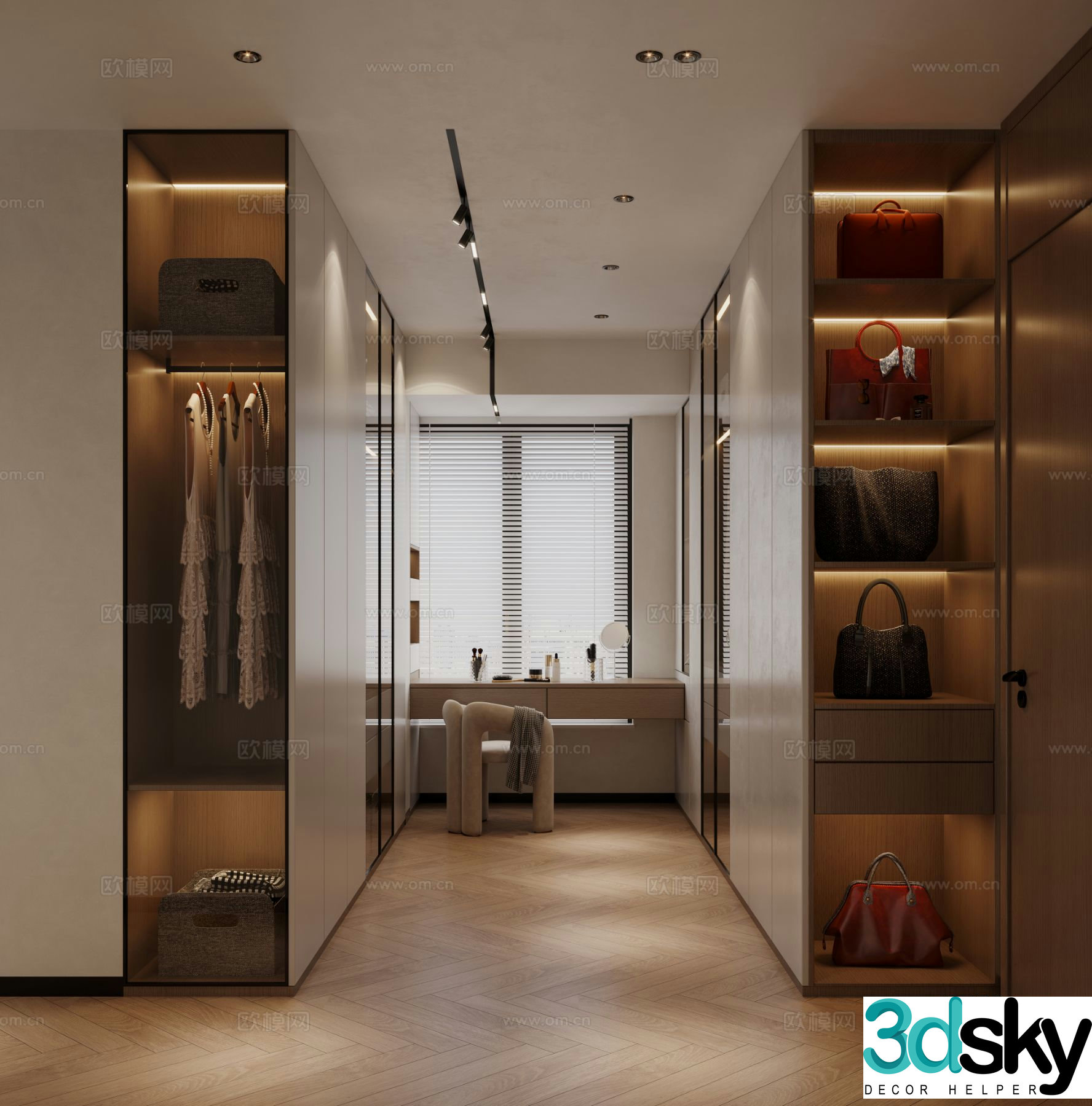Italian cloakroom 3D model