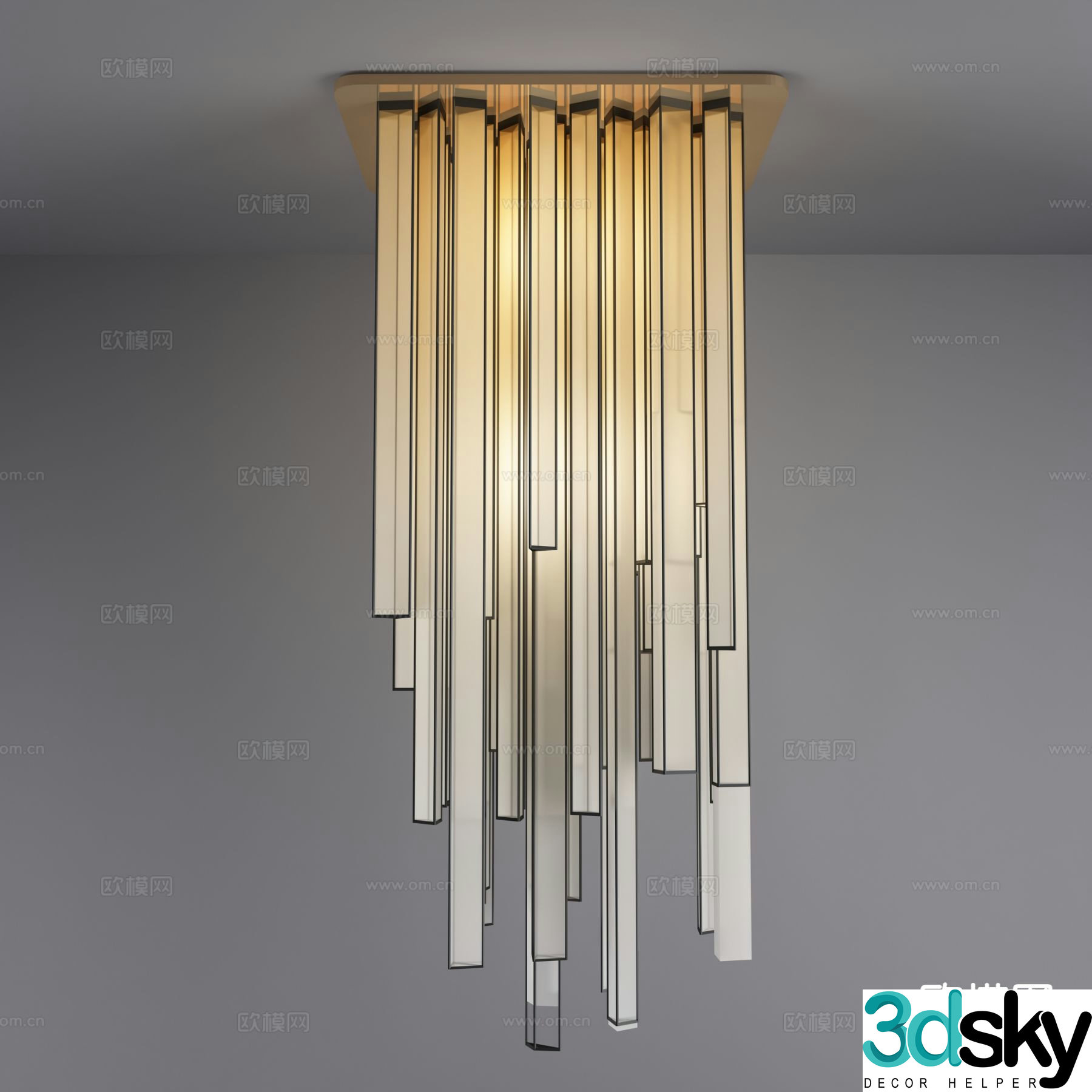 Creative chandelier art chandelier 3d model