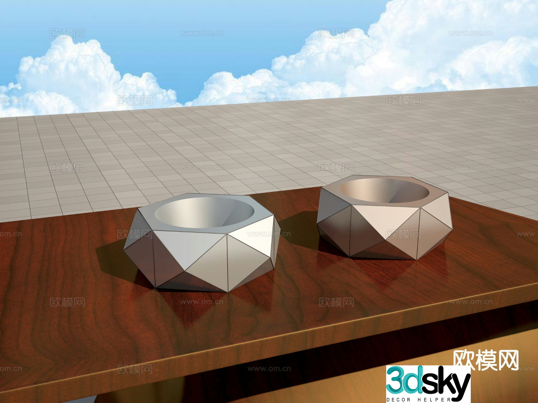 Ashtray sculpture 3d model