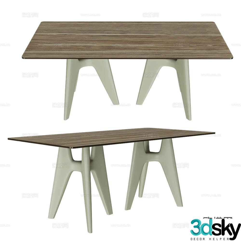 Serralunga dining table 3d model