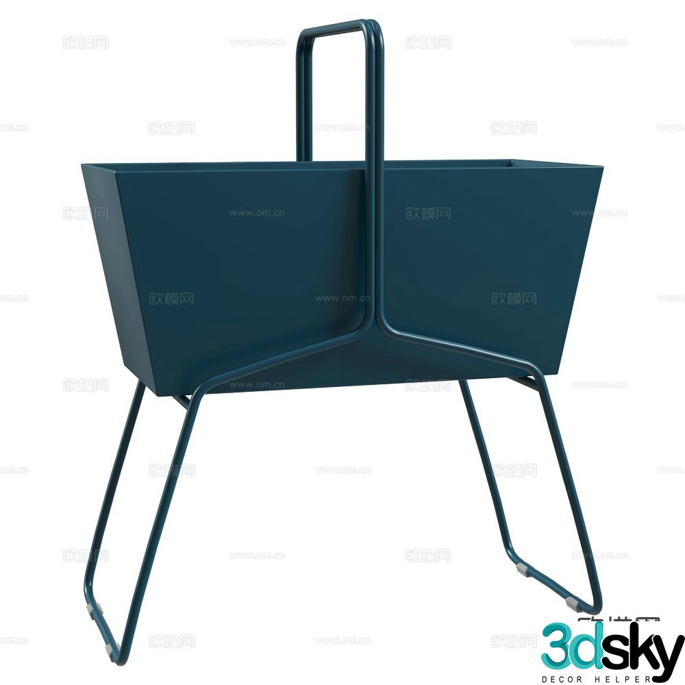 Fermob modern corner table side table table table 3d model