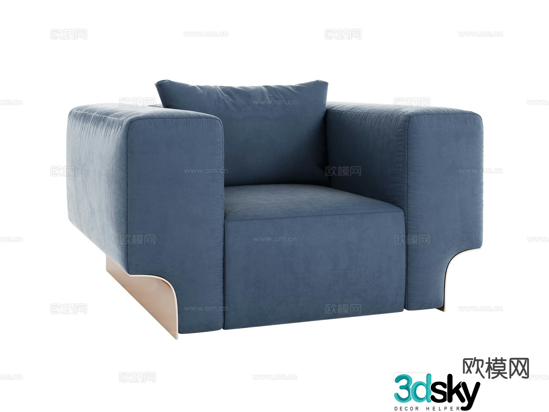 visionnaire single sofa 3d model