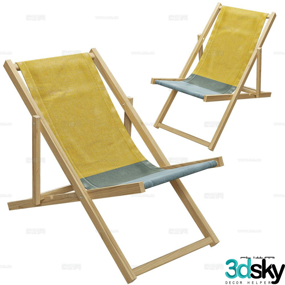 Weltevree lounge chair 3d model