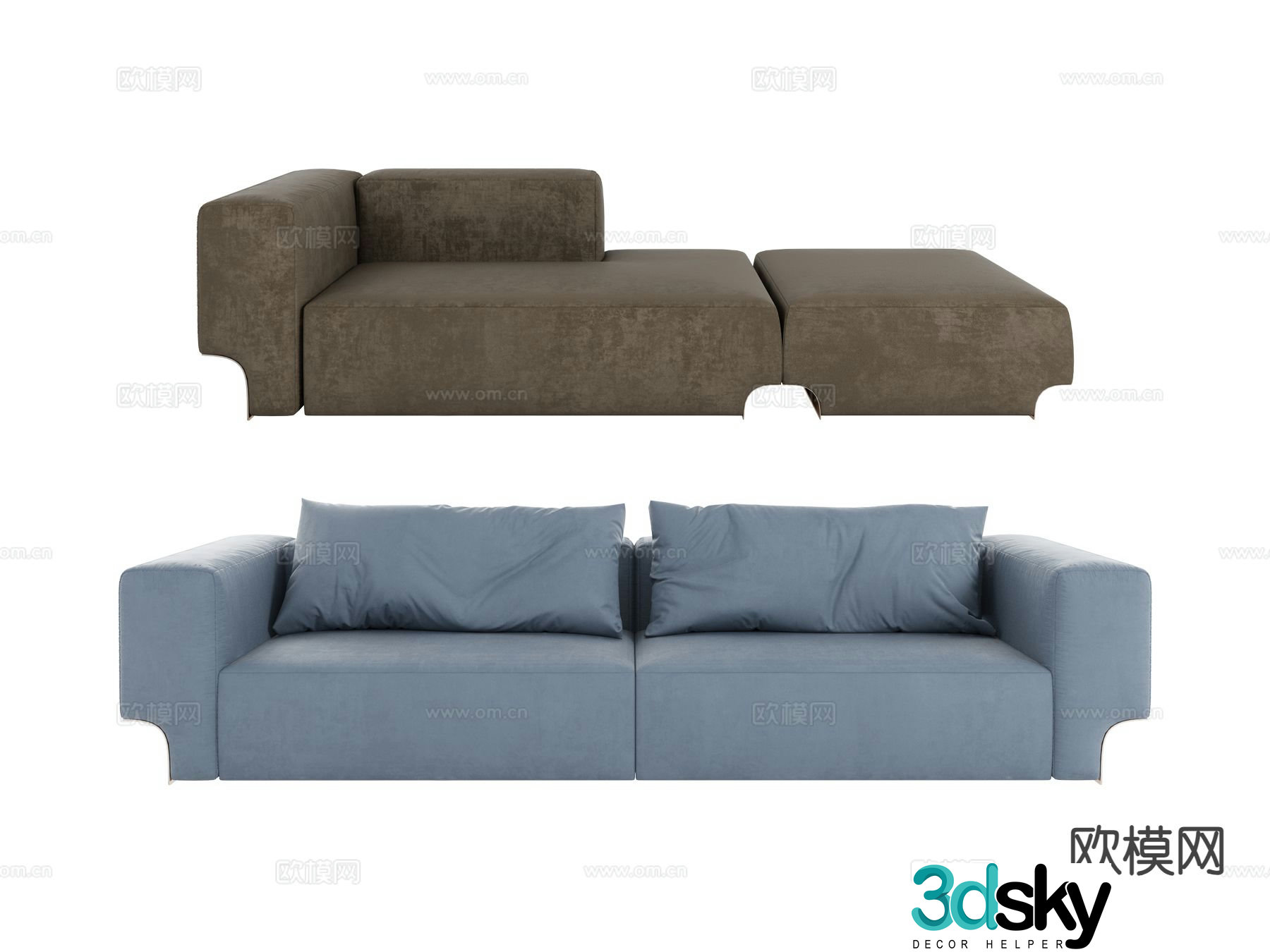 visionnaire loveseat 3d model
