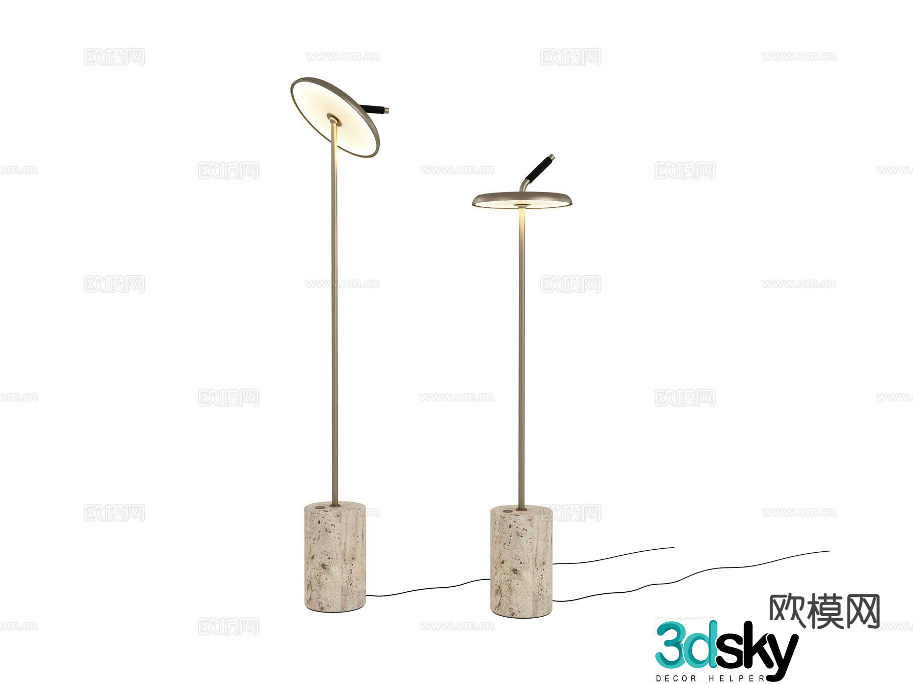visionnaire floor lamp 3d model
